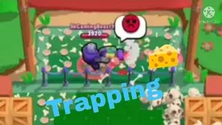 Trapping cheese in brawl ball | Trapping in community map| #brawlstars