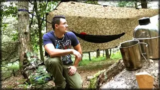 UK Wild Camping In Hammock | Cooking Burgers | Relaxing