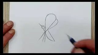 6 different animal drawings from the letter K