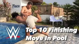 WWE MOVES In POOL | Top 10 Finishing Moves! | Ralph Michael Cruz
