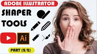 Adobe illustrator tutorial for beginners | shaper tool part (2/2) | Design with Anees