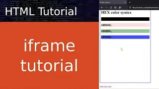 HTML iframe tag tutorial