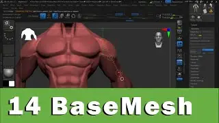 Esculpindo Personagem no Zbrush P14 #grátis​ #basemesh​ free #modelo​ base #stl​ zbrush free