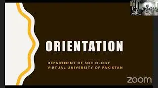 Orientation of Newly Admitted BS Sociology Students