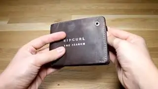 Rip Curl Supply RFID All Day Leather Wallet in Black