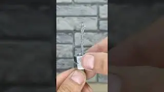 Обязательно запомни эту хитрость! Как можно легко и быстро закрепить металлический трос? #shorts