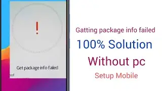 Honor 7A/X7 Gatting package info failed 100% Solution.frp bypass
