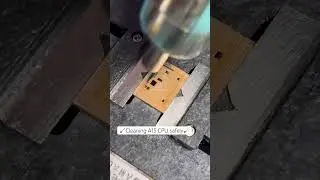 How To Clean iPhone 13 #A15 CPU & Remove Glue Safely using Brush #phonerepair #shorts