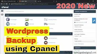 [2020] (Beginner friendly) How to create Backup of Wordpress Site and Database using Cpanel
