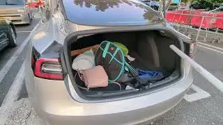 Fitting a 10ft PVC pipe inside of Tesla Model 3