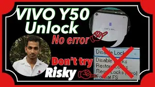 Vivo y50 unlock umt 2021 | no error after format just a sec