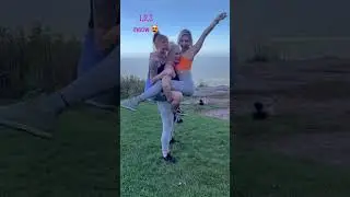 #liftcarry| Strong girl lift and carry two girls at same time | #liftcarry #stronggirl #piggyback