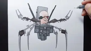 How to draw Scientist Skibidi Toilet full body