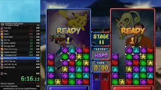 [PB] Pokémon Puzzle League (1P Stadium, Hard) in 9:04! [Speedrun]
