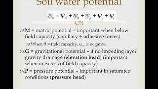 Soil Water Potential