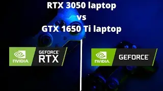 Laptop RTX 3050 VS GTX 1650 Ti laptop Gaming Test
