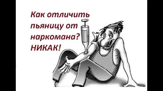 Отличие пьяниц от наркоманов (никаких). Срыв шаблона и отказ от алкоголя по жизни