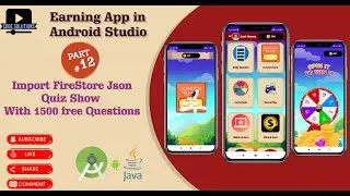 How to Create Earning App in Android Studio,  Complete Quiz Game with earning System   | Part 12