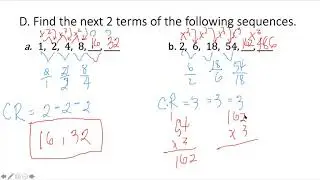 Geometric Sequence: Finding the Next terms #4 (4 a Cause)