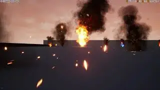 Explosion and smoke FX with dynamic shadows/ 6-lightmap / Niagara / Unreal Engine 5 / UE5 / UE4