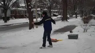 Stair Sledding