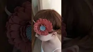 DIY headband with foamiran gerbera 