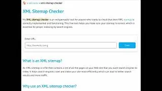 XML Sitemap Checker - Free SEO tool
