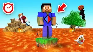 Minecraft BUT LAVA RISES Every MINUTE w/ The Pack