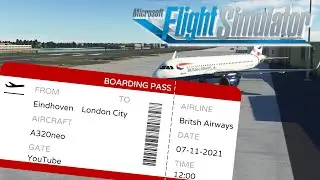 Nour vliegt Eindhoven naar London City in A32NX [MSFS2020]