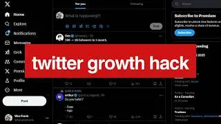 Gain X (Twitter) followers FAST with this AUTOMATION