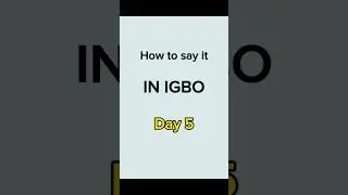 How to say (Have a nice day) in Igbo✌️👋🥳 #igbo  #learnIgbo #igboamaka
