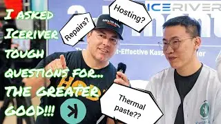 ICERIVER INTERVIEW! THERMAL PASTE, what's up with it?! (Hosting, repairs! NEW INFO on Kaspa ASIC's!)