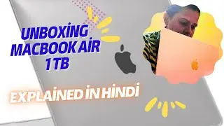 Unboxing MacBook Air: 16GB :: 1 TB |How to put screenguard at home #unboxing #macbook #shotoniphone