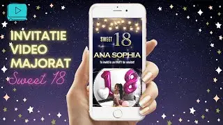 Invitatie Video Majorat - Sweet 18 Sky