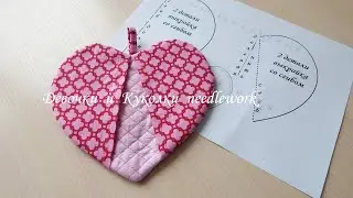 Нет косой бейки, шью простым способом без обработки края. Лоскутные прихватки 