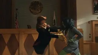Courtroom fight scene Titania vs She hulk