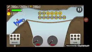 Hill Climb Racing / Cave / New Record 3459 meters on Rally Car