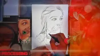 Portrait Outline for Watercolor Paid Work #shivdayalnishadarts #sketching