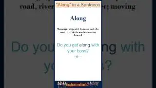 Along meaning | Along in a Sentence | Most common words in English 