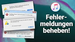 iPhone / iTunes Fehlermeldungen beheben! z.B. Fehler 9, Fehler 54, Fehler 2009, Fehler 4013 etc.