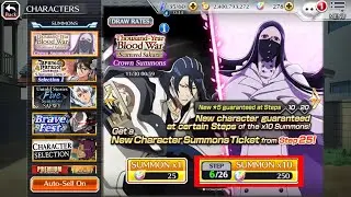 As Nodt & Byakuya TYBW Summons! Bleach Brave Souls