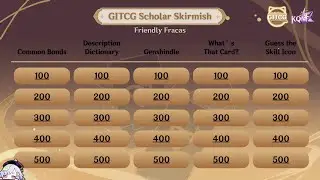 GENSHIN TCG GAMESHOW || GITCG SCHOLAR SKIRMISH