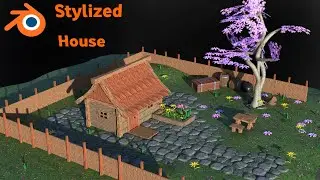 how to made  stylized house | blender modeling tutorial   #3dmodeling #stylized #3dart #3dartist