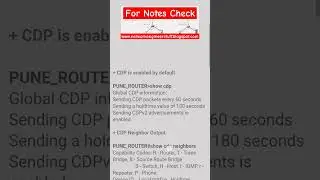 CDP Notes on blog 