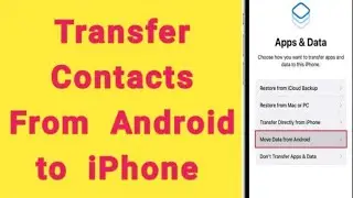 how to send contacts from Android to iphone | how to transfer contacts from Android to iphone