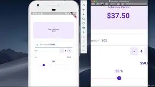 66  Flutter Tip Calculator   Finished User Interface  APP   Build a Flutter Tip Calculator App
