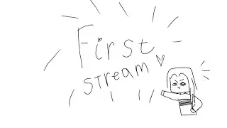 Первый стрим, возможно пробный сртим/First stream, maybe test stream