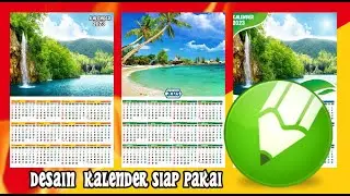 CARA MEMBUAT DESAIN KALENDER 2023 |KALENDER POSTER SIAP CETAK DENGAN CORELDRAW FREE DOWNLOAD