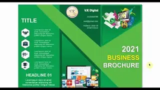Tri Fold Brochure Design in Corel Draw | Corel draw Tutorial