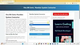 Number System Converter: interconversion between decimal, Octal, binary & hexadecimal | 